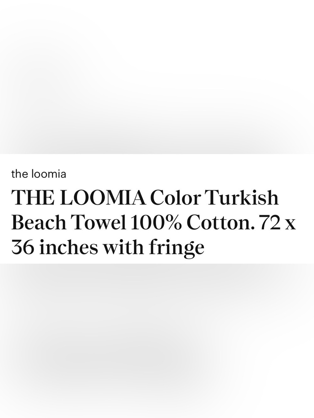 Loomia Turkish Cream Woven Towel with Multicolor Stripe 100% cotton - Picture 4 of 4